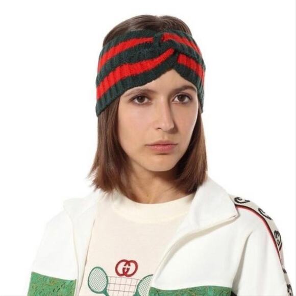 GUCCI web stripe knitted headband